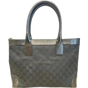 Gucci Vintage GG Web Canvas & Leather Tote Bag (GGXX134)